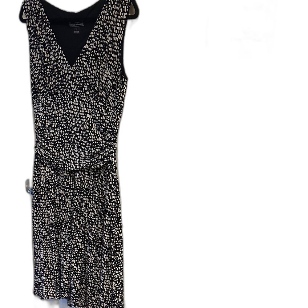 Jessica Howard Black and White Patterned Women's Dress Size 8